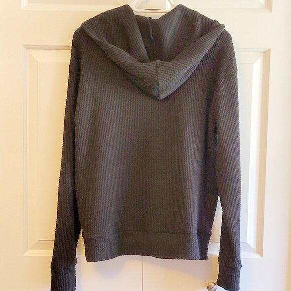 EUC Very Oversized Waffle Knit Pull Over Hoodie - Picture 2 of 3